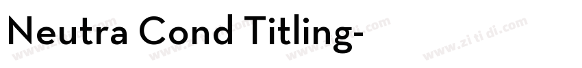 Neutra Cond Titling字体转换